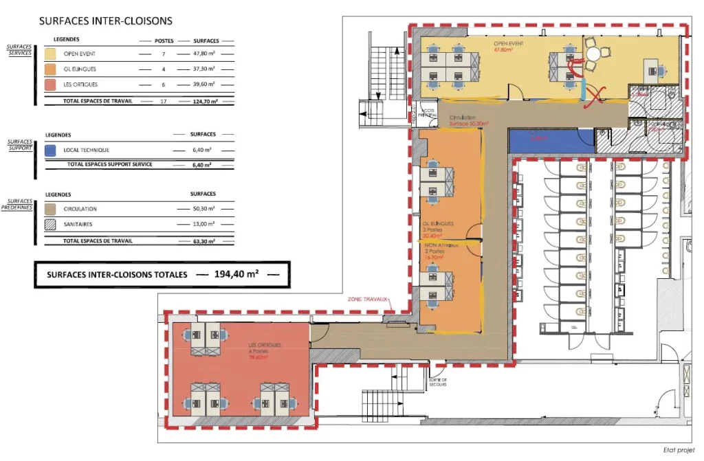 Aménagement de Bureaux – Parc des Expositions Porte de Versailles, Pavillon P1