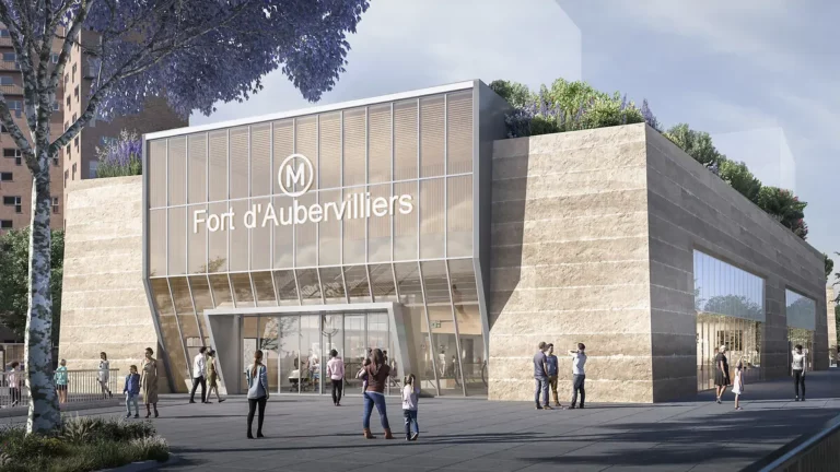 Construction de la nouvelle gare Fort d’Aubervilliers – Ligne 15 Est